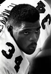 Herschel Walker Philadelphia Eagles looks on 1990s Old Photo