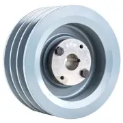 Cast Iron 6" Inch 3 Groove Triple Belt B Section 5L with 7/8 Inch Sheave Bushing