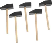 Generic 5pcs Mini Wooden Hammers for Safe Mallets for Creative Play Skill Development Educational Fun Home School Settings