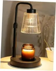 Candle Warmer Lamp with Timer Dimmable, Birthday Gifts for Women Mom, Black