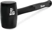 Titan 63217 16oz Rubber Mallet Black One Size, 16 Oz.