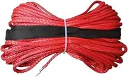 6mm*30m Synthetic Rope,ATV Winch Cable for Electric Winch, Plasma Rope,UHMWPE Rope Synthetic Rope for Winch Recovery Rope