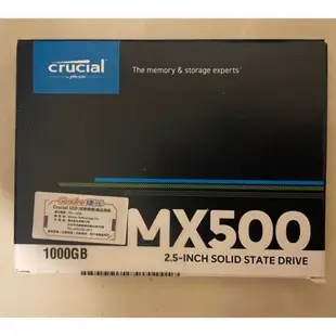 公司貨Micron 美光 Crucial MX500 1T 1TB SATA SSD 固態硬碟