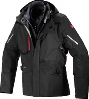 Spidi Mission-T H2Out Step-InArmor Motorcycle Textile Jacket, black, Size XL for Men