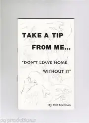 TAKE A TIP FROM ME MAGIC BOOK Fake Finger Thumbtip Trick Thumb Gag Gimmick Silk