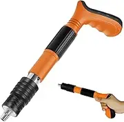 Mini Nailer Tool Manual Wall Nail Fastening Tool Low Noise Air Nailer Machine Adjustable Cement Wall Nailer Hand Tool Lightweight for Woodworking Decoration PoUYWH(7302 type gun nail gun)