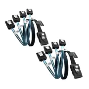 3.3 Ft Internal Mini SAS to 4 SATA Cable SFF-8087 Forward Breakout