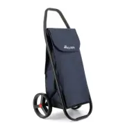 Rolser Com8 Bt Tweed 2-Wheel Folding Shopping/Market Trolley Bag 53L Denim