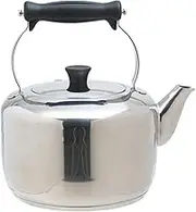 MasterClass Heavy Duty Induction-Safe Stovetop Kettle, 2 Litres (3.5 Pints) - Stainless Steel, Silver