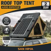 San Hima Kalbarri Lite Rooftop Tent Hardshell With Ladder&Rack+250W Solar Panel