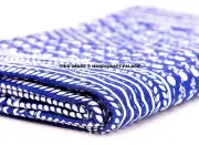 Indian Hand Block Print Kantha Gudari Hand Woven Vintage Quilt Bedding Handmade