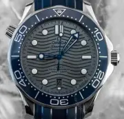 Omega Seamaster Diver 300M Grey Dial Rubber Strap 42mm 210.32.42.20.06.001