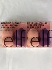 2 PK e.l.f. Blending Sponge + Highlighting Sponge Duo