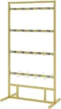 4 Floors Display Stand, Slipper Rack, Multifunction Socks Underwear Gloves Ornament Retail Store Storage Rack, Boutique Clothing Store Organizer, Height Adjustable (Color : Gold, Size :