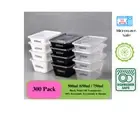 300* 500 ML REUSABLE FOOD CONTAINERS with LIDS BPA Free Meal Prep Take Away BULK