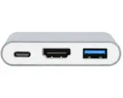 3in1 Type C to USB-C HDMI USB 3.0 Adapter Converter Cable Hub For MacBook Pro