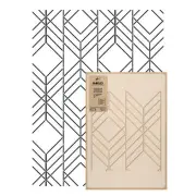 GEOMETRIC reusable PLASTIC STENCIL Template 25.6" x 37.4" Allover VERTICAL LINES
