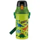 小禮堂 恐龍 日製 直飲式水壺 附背帶 抗菌水壺 塑膠水瓶 隨身瓶 Ag+ (綠 叢林)