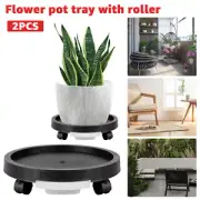 2Packs Plant Caddy with Wheels Heavy Duty Rolling Plant Stands with Water foIJi