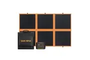 San Hima 12V 160W Folding Solar Blanket Flexible Blanket Kit Camping Charging