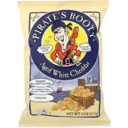 Aged White Cheddar 4 Oz(Case Of 12) By Pirate's Booty