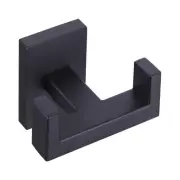 Black Coat Hook Stainless Steel Towel Rack Bathroom Bathroom Wall Indoor