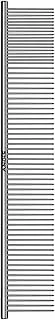 Andis Steel Comb, Silver, 250 mm Length