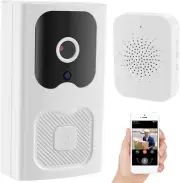 Wireless Video Doorbell Camera Intelligent Visual Doorbell with Screen Wifi Secu
