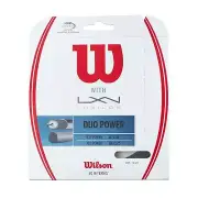 Wilson - WRZ949710 - Duo Power 16g Hybrid Tennis Racket String Luxilon ALU Power