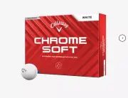 New Callaway Chrome Soft White Golf Balls 2 Dozen (24)