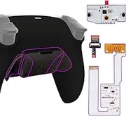 eXtremeRate Programmable Real Metal Buttons RMB RISE4 V3 Remap Kit for PS5 Controller BDM-030 040 050, Upgrade Board Redesigned Black Bottom Shell 4 Back Buttons Set for PS5 Controller - NO Controller