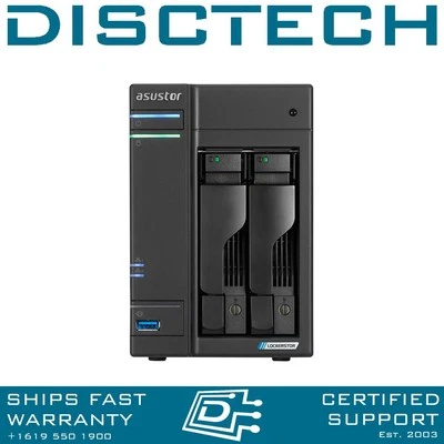 Asustor 36TB Nimbustor 2 Gen 2 AS6702T 2-bay SATA NVMe NAS Storage