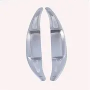 Car Steering Wheel Shift Paddles for M&ercedes B&ENZ 2022-2024 A B C E Class W206 W223 C180 C220d GLC EQE EQS Car Steering Wheel DSG Shift Extension Shifter Paddle HTEOPOEKFR(Silver)