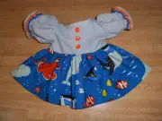 DISNEY FINDING NEMO DORY DRESS SHIRT PANTS RICRAC for 16" CPK CABBAGE PATCH KID