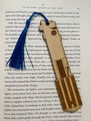 Star Wars Anakin Skywalker Lightsaber Bookmark, Wood Bookmark, Wooden replica
