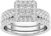 [Generic] Adjustable Rings for Men Ring Couple Jewelry Inlaid Zircon Rings Teenage Girl Rings (Silver, 7)