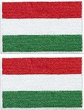 stidsds 2 Pack Hungary Flag Patch Hungary Flags Embroidered Patches Hungarian Flags Military Tactical Patch for Clothes Hat Backpacks Pride Decorations