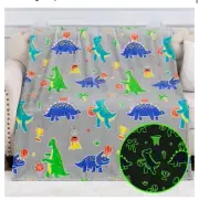 Dinosaur Toy Gifts Blankets Glow in The Dark
