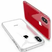 CANSHN Clear Case with Bumper [Slim Thin] Protective Case for iPhone X/XS 5.8''