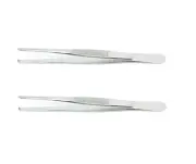 2 Premium O.R Grade Stainless Steel Thumb Dressing Forceps 4.5" 1X2 Teeth Surgi