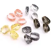 20pcs Pendant Clips Pinch Bail Clasps Buckle Charm Necklace For Jewelry Making