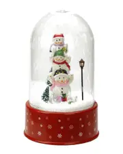 Northlight 11.75in Lighted Musical Snowmen Christmas Snow Globe Glittering Snow Dome NoSize NoColor