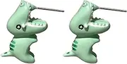 [LPYO] Dinosaur Stud Earrings for Women Girls Minimalist Cute Enamel Tiny Piercing Earrings Funny 3D Polymer Clay kawaii Animal Bite Stud for Dinosaur Lover Jewelry Gifts