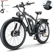 26" Electric Bike Dual Motor 2000W 48V 23AH KETELES K800 Fat tire E-MTB 50KM/H
