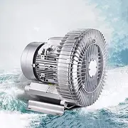 220V 50Hz Single Phase Regenerative Blower,Side Channel Blower, High-Pressure Vortex Ring Blower, for Sewage Aeration Aquarium Fish Pond(350W)