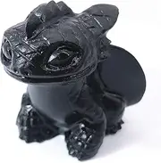 [Anlingem] 2″ Healing Crystals and Stones Reiki Skull Toothless Figurine Statue Animal Sculptures Hand Carved Fly Dragon Crystal for Birthday Festival Gifts Home Decor