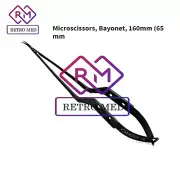 Kamiyama Micro Scissors Neurosurgery 18cm, Bayonet Handle Black