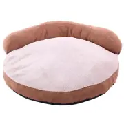 Dog bed Sofa Very soft warm cozy cushioned plush fleece Pet bed Sofa brown