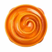 Outward Hound Mini Fun Feeder Interactive Slow Bowl for Dogs - Orange Maze