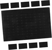 Toddmomy 10pcs Box Sponge Mat Rings Display Tray Jewelry Pad Sponge Jewelry Display Mat Jewelry Insertion Pad Jewelry Sponge Pad Insert Jewelry Display Pad Earring Sponge Tray Black
